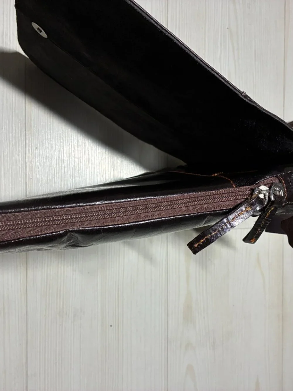 Rosme Genuine Cowhide Leather Crossbody Bag (Art. 4913) Dark Brown (NWT)